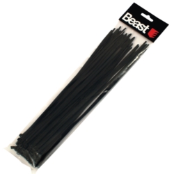 ABRAZADORAS DE PLASTICO 190x4.7MM NYLON BLACK 50X