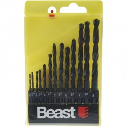 TWIST DRILL SET 2-8MM HSS 13X