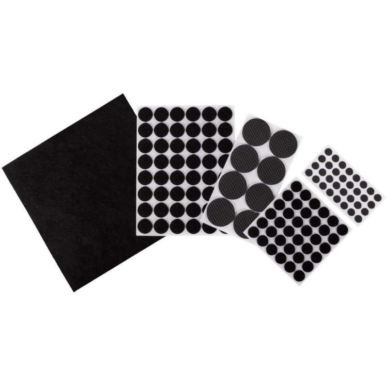 PROTECTOR FIELTRO PARA MUEBLES 125X BLACK FELT MIX SIZE