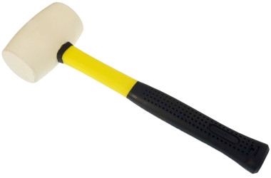 GUMMI HAMMER 60MM, FG, WHITE, PROFI