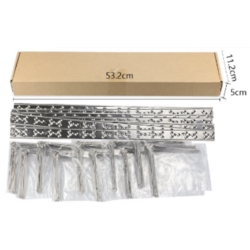 KOLCE NA PTAKI 10X 50CM STAINLESS BASE, SPIKES:6-4-6-4, W:8.5, H:11.8CM