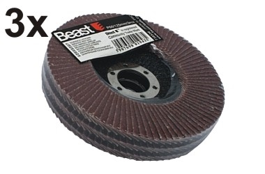 DISCOS ABRASIVOS P40/125MM 3X