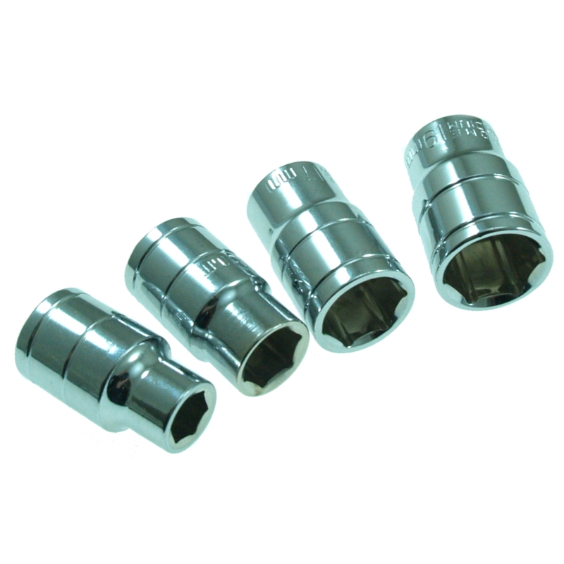 STECKSCHLUSSELSATZ 1/2'' 4PCS 10-13 -17-19MM