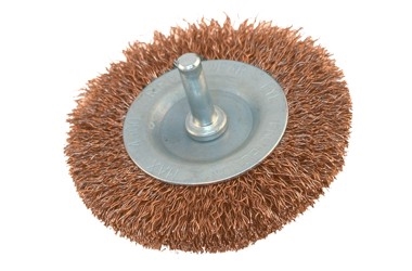 BROSSE COUVETTE ACIER PIVOT 6MM STRAIGHT FLAT 100MM