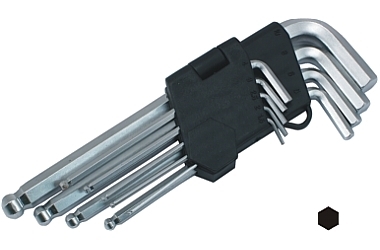 BALL HEX KEY SET 1.5-10MM CV MIDDLE 9X