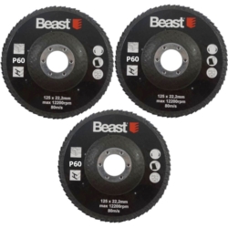 DISCOS ABRASIVOS P60/125MM 3X