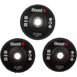 DISCOS ABRASIVOS P60/125MM 3X