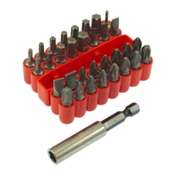 KOŃCÓWKI WKRĘTAKOWE 33 BITS CR-V MAGNETIC PZ x7 PH x7 SLx5 HEX x6 TORX x7