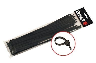 FASCETTE PER CABLAGGIO 300x4.7MM BLACK NYLON 50X