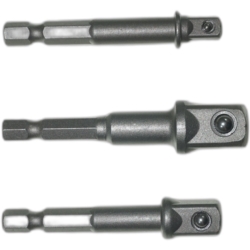 ADAPTERY DO WKRĘTARKI 1/2" 3/8" 1/4" HEX SHANK 3X