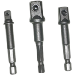 ADAPTERY DO WKRĘTARKI 1/2" 3/8" 1/4" HEX SHANK 3X