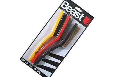 JEU BROSSE 85MM NYLON BRASS STEEL 3X COLOR