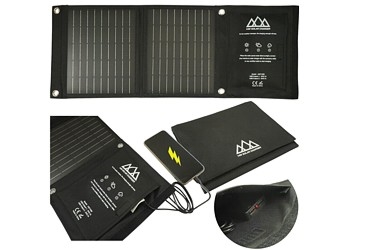 PANEL SOLARNY TURYSTYCZNY 60x23x2.5 CM 14W  DUAL USB OUTPUT 5V/2.1A