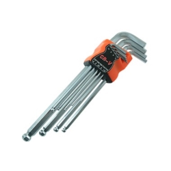 BALL HEX KEY SET 1.5-10MM CV LONG 9X