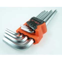 BALL HEX KEY SET 1.5-10MM CV LONG 9X