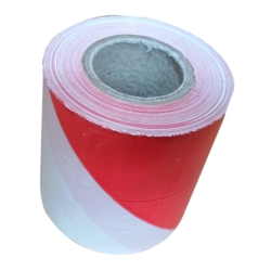 AVERTISSEMENT RUBAN BLANC-ROUGE 75MM x 100M