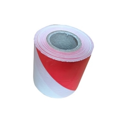 AVERTISSEMENT RUBAN BLANC-ROUGE 75MM x 100M