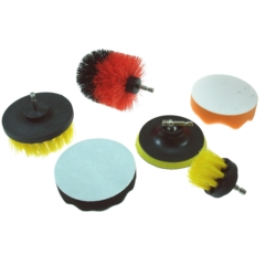 CLEANING BRUSHES ROTARY NYLON 6X 1+3+2 HEX SHANK