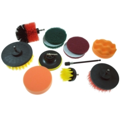 CLEANING BRUSHES ROTARY NYLON 12X 1+4+2+2+2+1 HEX SHANK