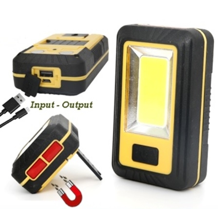 GARAZOVA COB LAMPA 4 RED LED + 24COB 3600mAh Li-ion USB