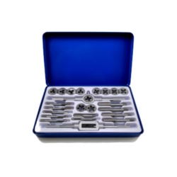 JUEGO MACHOS Y COJINETES ACERO ALEADO MALETIN MET. 24X ALLOY STEEL METAL CASE PROFI