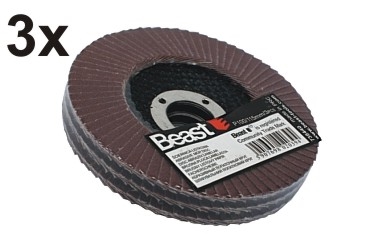 ABRASIVE MOP DISCS P40/115MM 3X