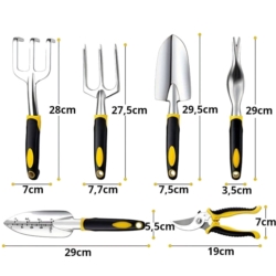 ZESTAW NARZĘDZI OGRODOWYCH 6X ALUMINIUM