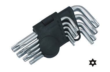 STAR HEX KEY SET 10-50 CV SHORT 9X