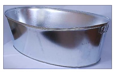 BANERA DE ACERO GALVANIZADO 75L OVAL