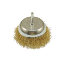 STEEL BRUSH ROTARY PIVOT 6MM STRAIGHT CUP 100MM