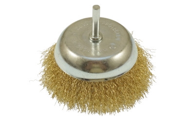 STEEL BRUSH ROTARY PIVOT 6MM STRAIGHT CUP 100MM