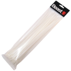 ABRAZADORAS DE PLASTICO 190x4.7MM NYLON WHITE 50X